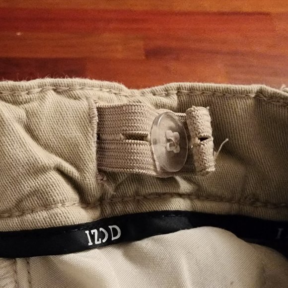 Izod Boys Casual Straight Leg Khaki Chino Pants Size 12 Slim - Picture 9 of 13